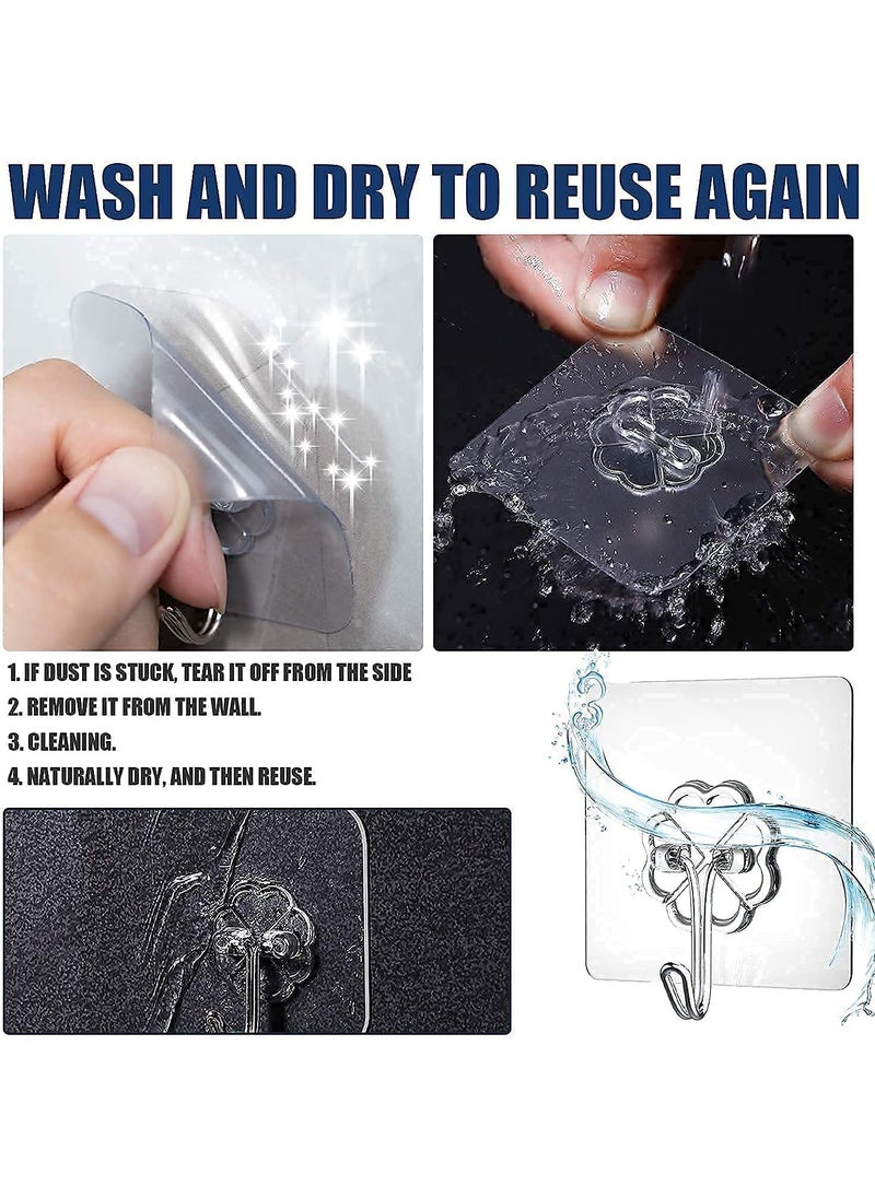 TOP SELECT Top Select Adhesive Hooks for Wall Heavy Duty Wall Hanger Sticky Hook Hanger Hooks for Wall Sticky Wall Hook for Hangers Bedroom Bathroom hangings Pack of 10  - Image 4