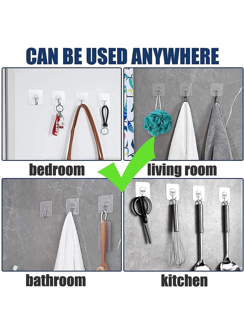 TOP SELECT Top Select Adhesive Hooks for Wall Heavy Duty Wall Hanger Sticky Hook Hanger Hooks for Wall Sticky Wall Hook for Hangers Bedroom Bathroom hangings Pack of 10  - Image 5