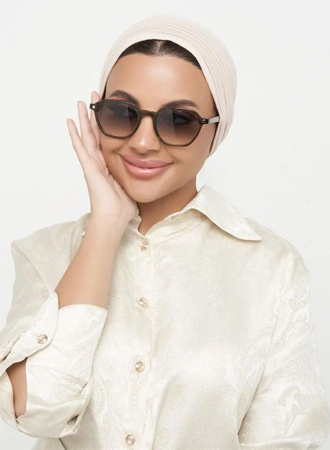 30Sundays 30Sundays RIVER,Women Sunglasses, Geometric Sunglasses, UV Protection: UV400 (Green,Green)