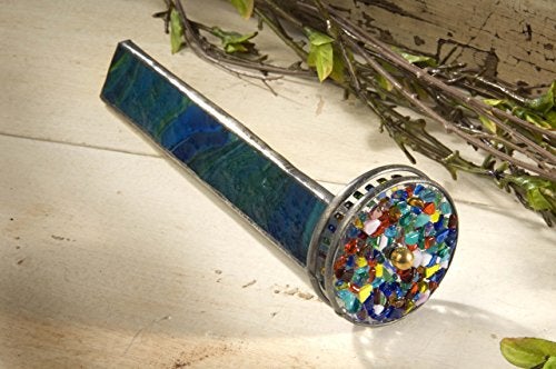 J Devlin Glass Art J Devlin Kal 106 Green Stained Glass Kaleidoscope with Two Wheels Gift for Dad Fathers Day - Image 5