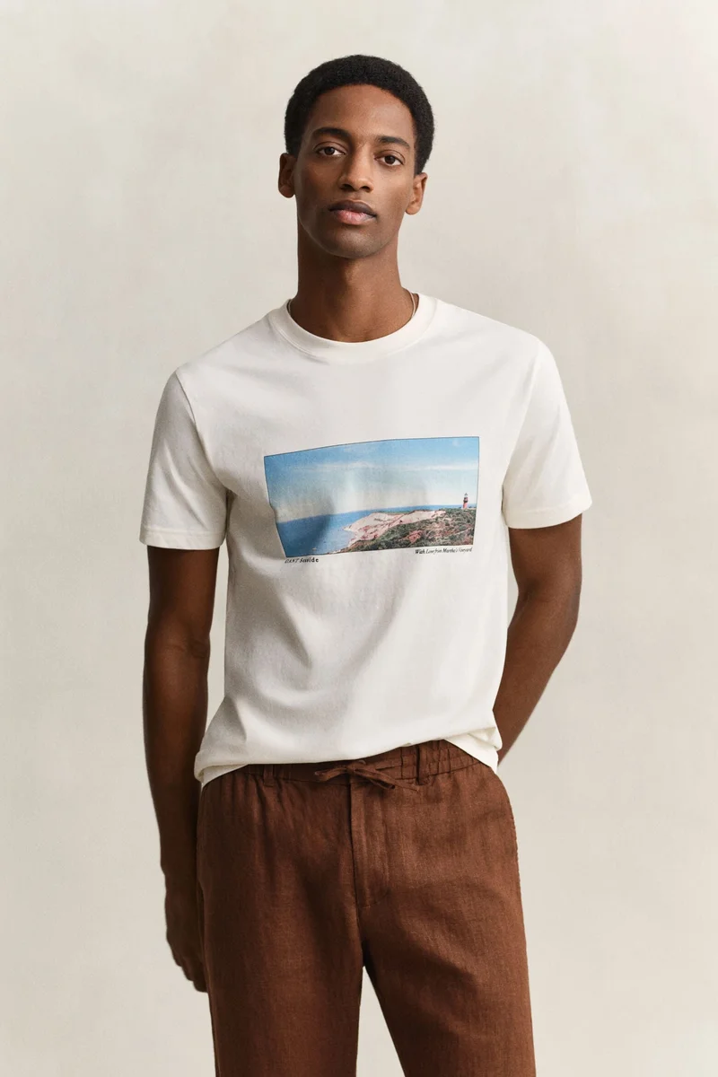 GANT  Scenery Graphic Short Sleeve T-Shirt for Men | Best Price UAE
