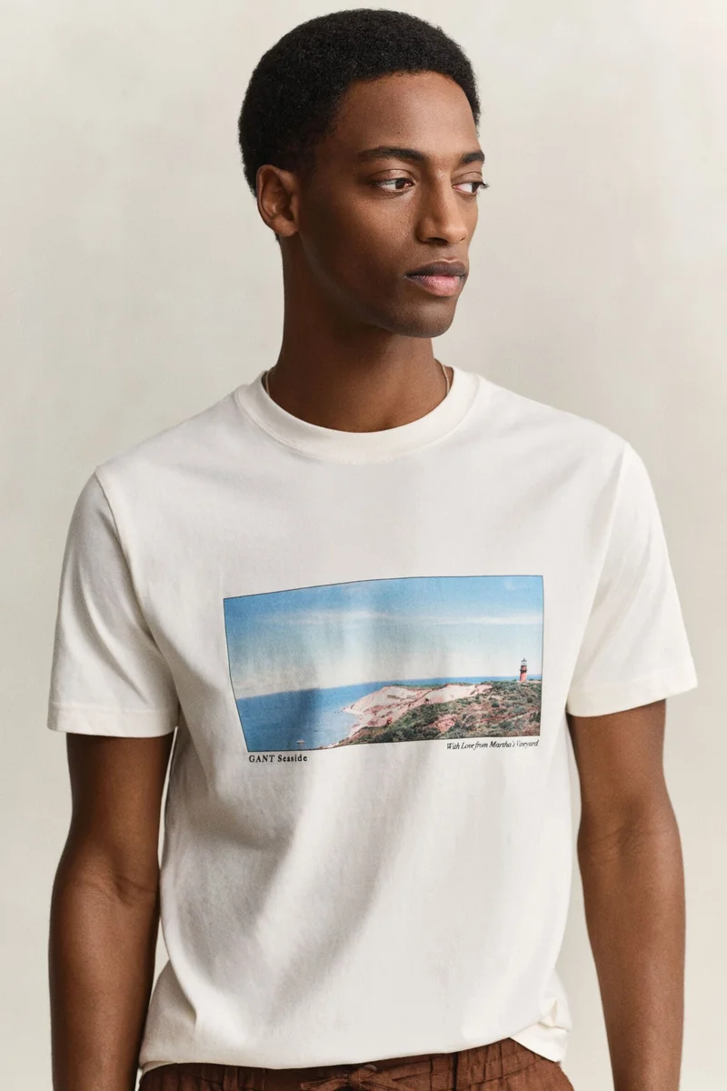 GANT Scenery Graphic Short Sleeve T-Shirt
