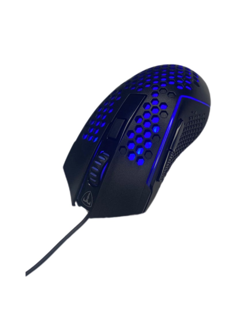 T-DAGGER - T-Dagger TGM114 Tonscrap Gaming Mouse – 4-Level DPI – RGB Backlight – Ergonomic Grip – Honeycomb Lightweight Design – Black - Image 1