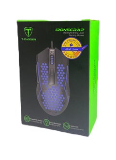 T-DAGGER T-Dagger TGM114 Tonscrap Gaming Mouse – 4-Level DPI – RGB Backlight – Ergonomic Grip – Honeycomb Lightweight Design – Black  - Image 4