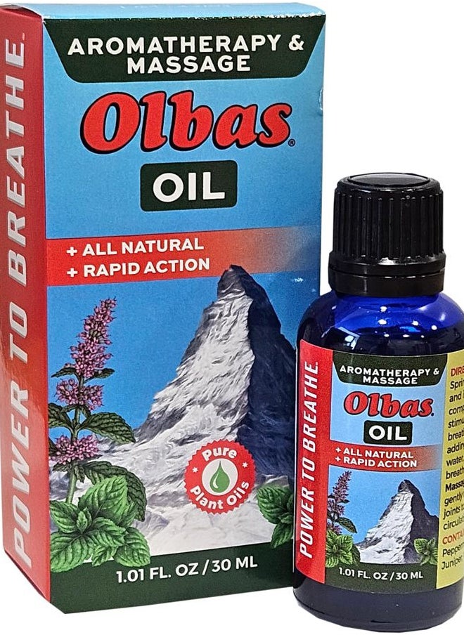 Olbas OLBAS Massage and Aromatherapy Oil, 1.01 FZ  - Image 1