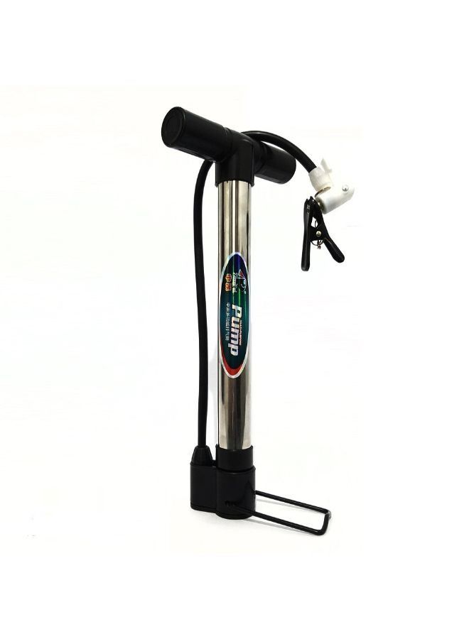 pump Bike Football Aluminium Alloy American British Valve Portable Air Pump Inflator 30x5x3cm - Image 1
