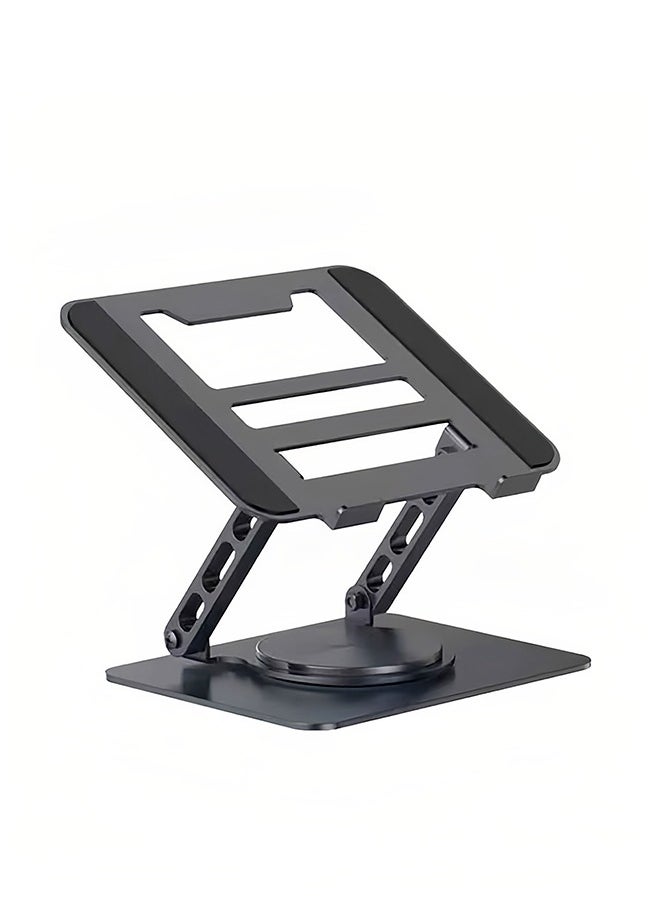 APEX - Adjustable Laptop Stand for Desk Ergonomic Riser with 360° Rotating Base Foldable Notebook Computer Holder Compatible MacBook Air Pro Dell XPS More 10-17" Laptops - Image 1