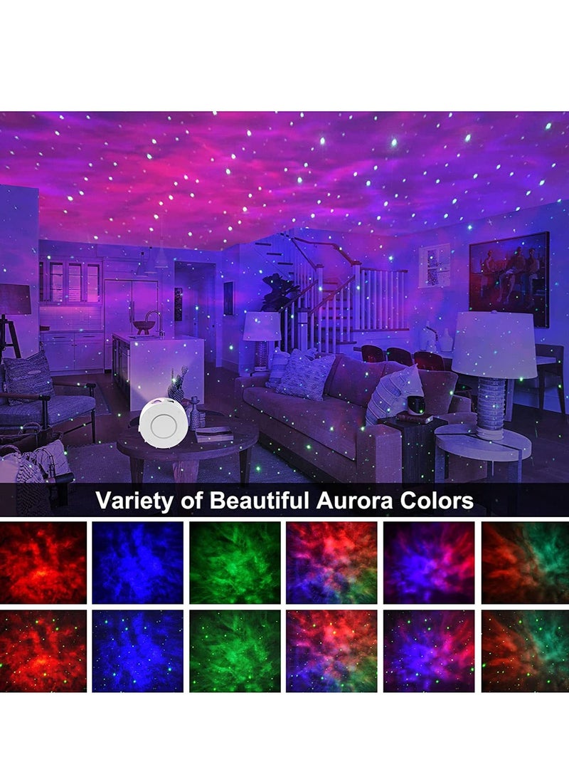Galaxy Star Projector, Smart WiFi App/Voice Control, 3D LED Galaxy Projector Night Light with Nebula, Compatible with Google Assistant, RGB Dimmable, Timing, for Kids Bedroom Party Decor White - Image 4