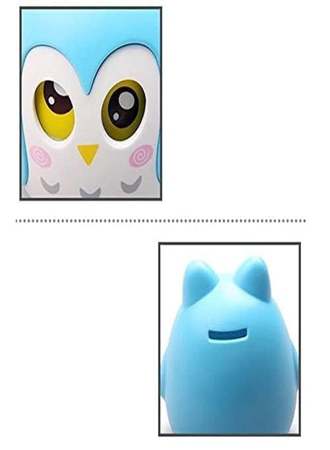 Eagean Owl Piggy Bank, Sturdy Plastic Money Bank, Coin Bank for Boys Girls Kids， Medium Size Piggy Banks, Cute Practical Gifts for Birthday, Christmas - Image 4