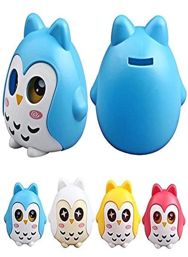 Eagean Owl Piggy Bank, Sturdy Plastic Money Bank, Coin Bank for Boys Girls Kids， Medium Size Piggy Banks, Cute Practical Gifts for Birthday, Christmas - Image 1