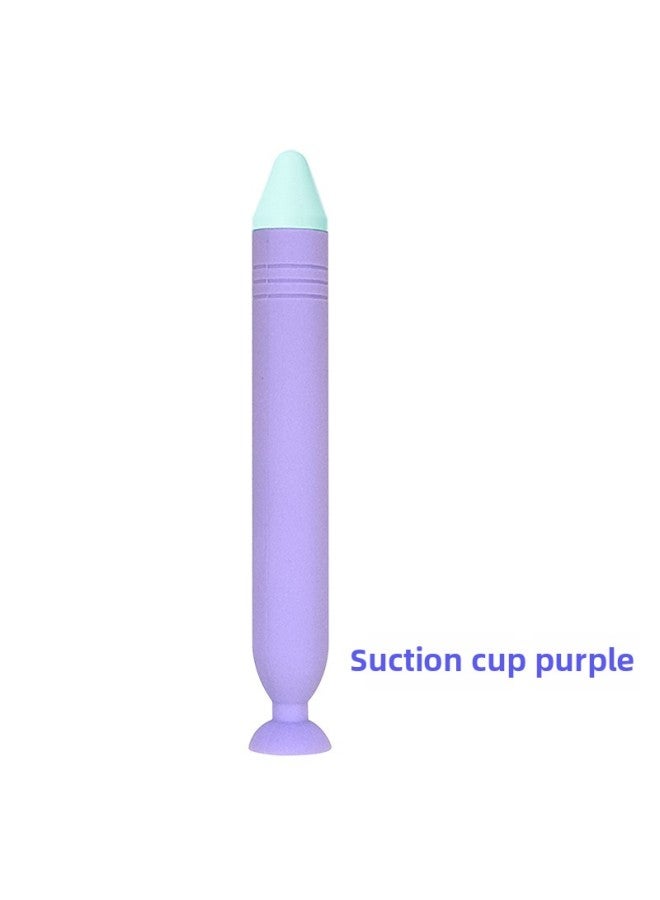 Children's Touch Screen Pen For Early Education Machine Learning Machine Children's Class Color Cartoon Point Touch Pen-Color:Suction Cup Purple  - Image 1