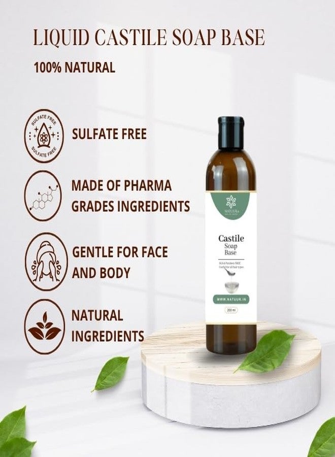 NATUUR Castile Soap Base 200ml | Plant-Based Natural Cleanser | Safe for Pets & Kids | Gentle & Effective | Ideal for DIY Cleaning, Skincare & Household Use | Non-Toxic | Eco-Friendly - Image 3