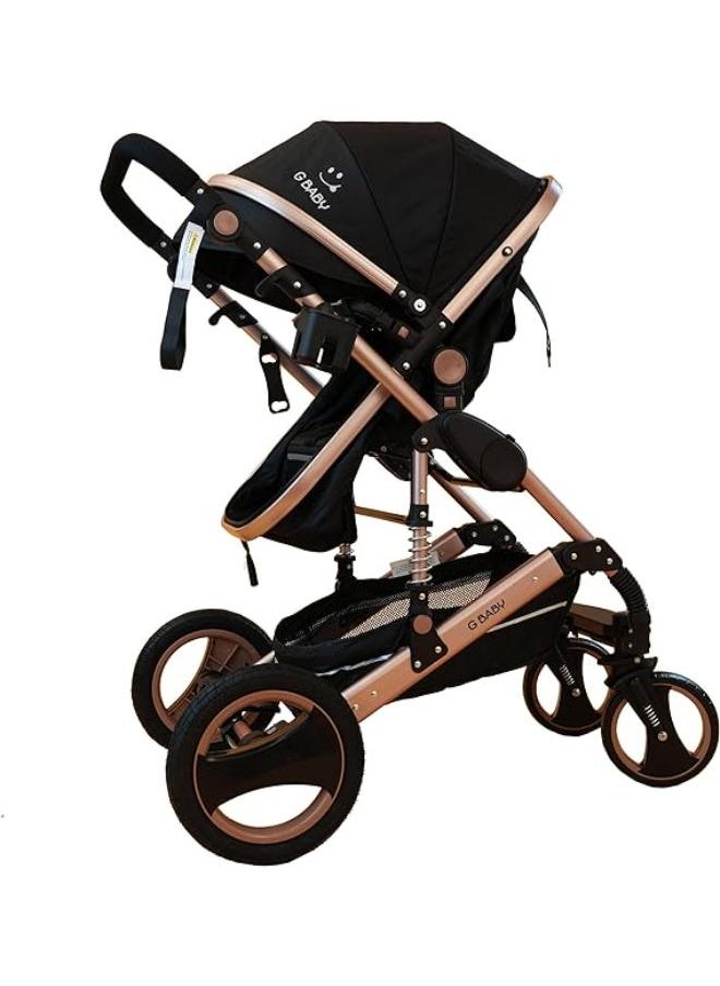 Generic G Baby travel Stroller with 5 Point Safety Harness, Adjustable Backrest, Canopy and Reversible Handle, Official Product  - Image 4