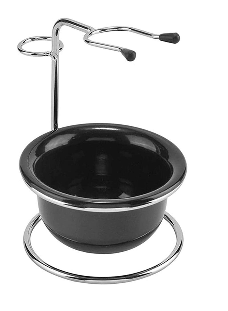 Zikra Men's Shaving Kit Stainless Steel Holder for Razor Brush  Soap Bowl Male Tool Set Dry or Wet - Image 1