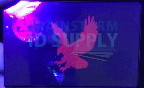 Brainstorm ID 100 Mark of Business Hologram Self Stick ID Overlays (with UV Eagle) - Image 3