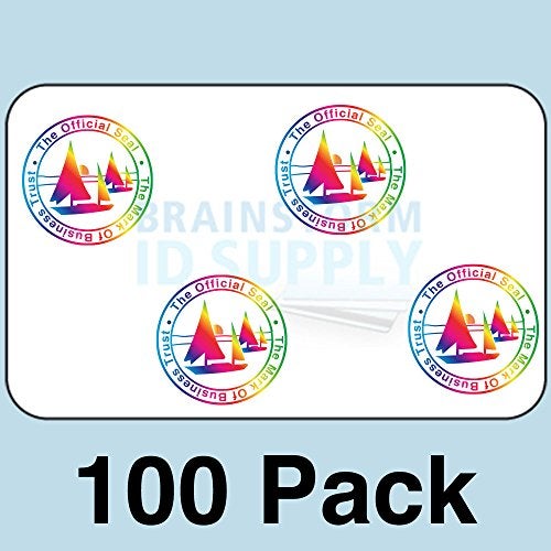 Brainstorm ID 100 Mark of Business Hologram Self Stick ID Overlays (with UV Eagle) - Image 2