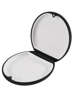 Generic Retainer Case Slim Aligner Case, Retainer Mouth Guards Travel Case(Circle,Black) 