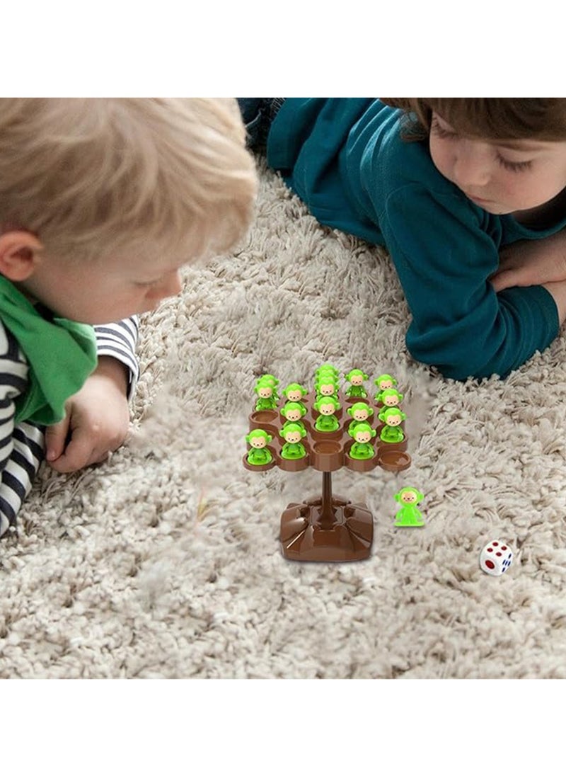 Generic - Balancing Monkey Toy Monkey Balancing Tree Game Monkey Balancing Math Game Monkey Balancing Board Game Toys Suitable for Family Party Friends Party (Random Colors) - Image 1