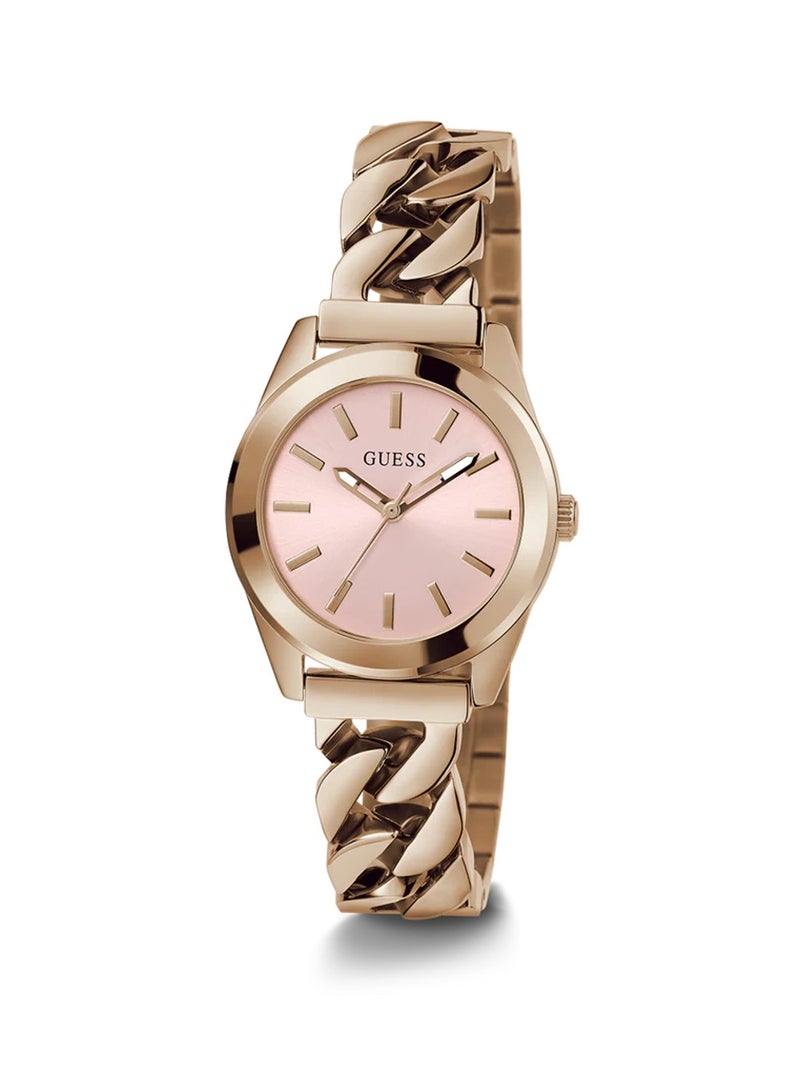 GUESS Ladies Rose Gold Tone Analog Stainless Steel Watch GW0653L2 - 32mm - Image 5
