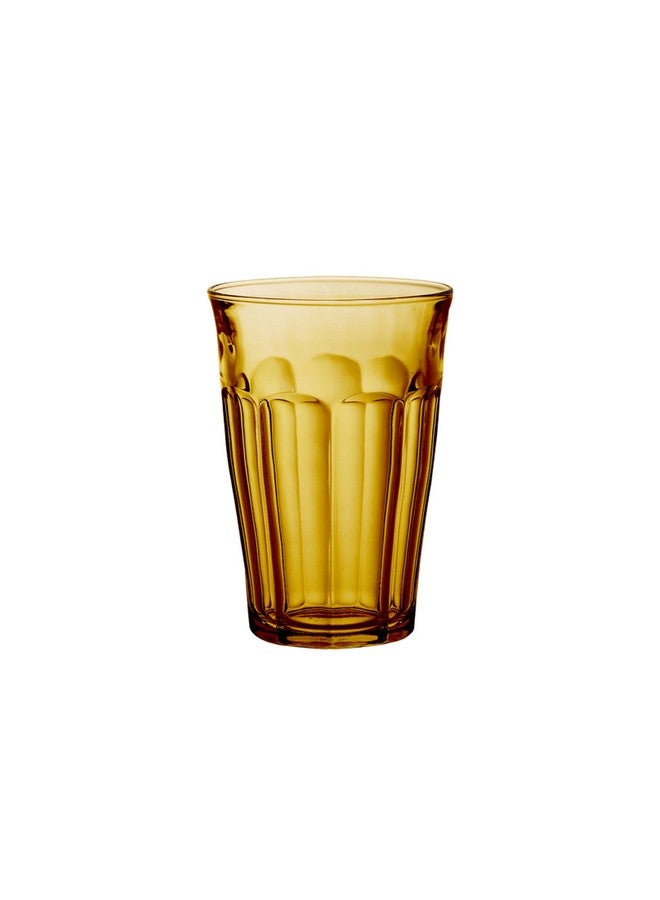 Duralex® France Picardie Amber Long Glass, 360ml Set of 4 Tumblers | Durable, 3X Stronger, Dishwasher-Safe, Microwave-Safe | Highball Tumbler | Ultra-Scratch Resistant - Image 1