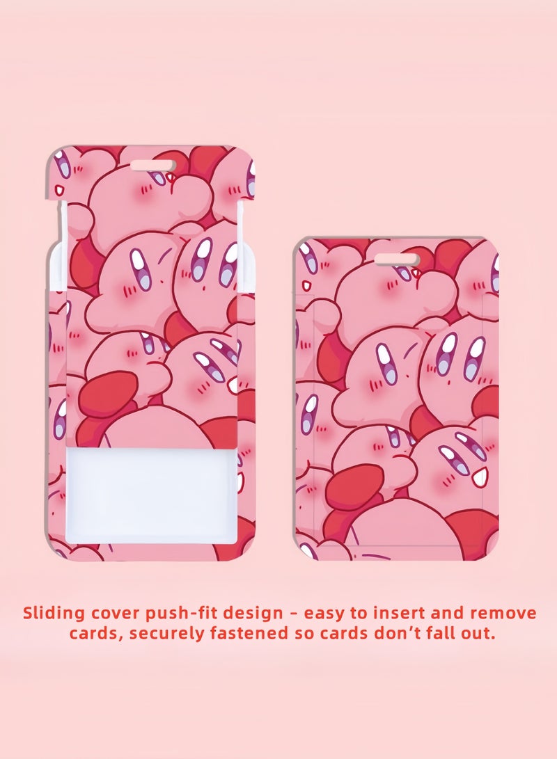 Kirby Cartoon Design Lanyard ID Card Holder - Image 3