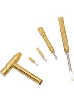 THE RADHA MADHAV THE RADHA MADHAV Portable Screwdriver Set Mini Hidden Multi Functional 5 in 1 Small Metal Hammer Multi Functional Multi Tool Metal Portable Hammer Mini Hathodi  - Image 4