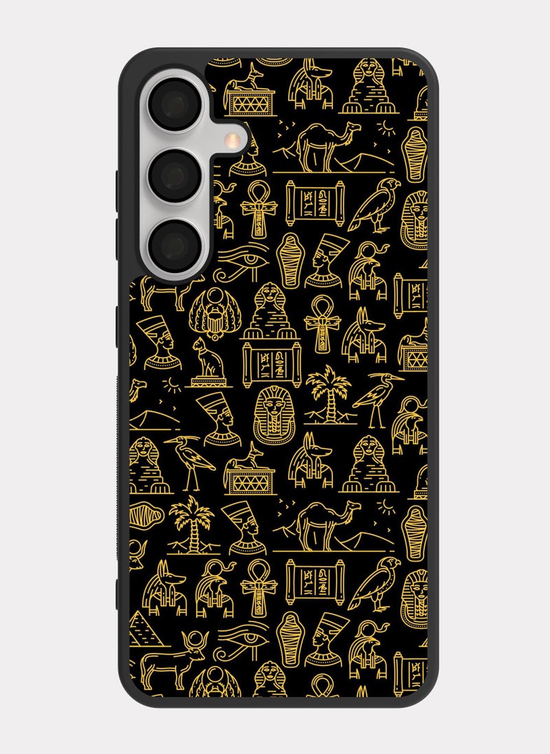 PXLAAT Samsung Galaxy S24 case cover Pharaonic Pattern - Image 1