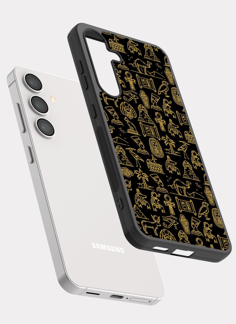 PXLAAT Samsung Galaxy S24 case cover Pharaonic Pattern - Image 2