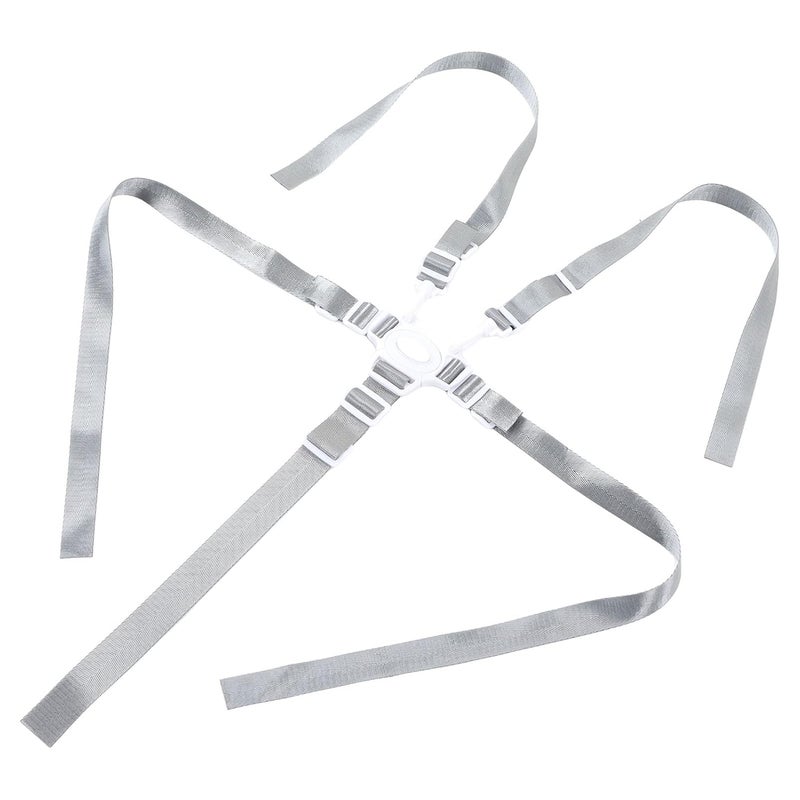 Fdit 5 Point Safety Harness Stroller Strap Baby Feeding Chair Belt Black - Image 2