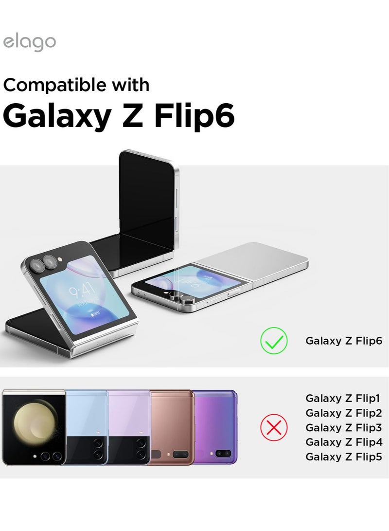 Elago Magnetic Hybrid Clear for Samsung Galaxy Z Flip 6 Case Cover with MagSafe - Transparent - Image 2
