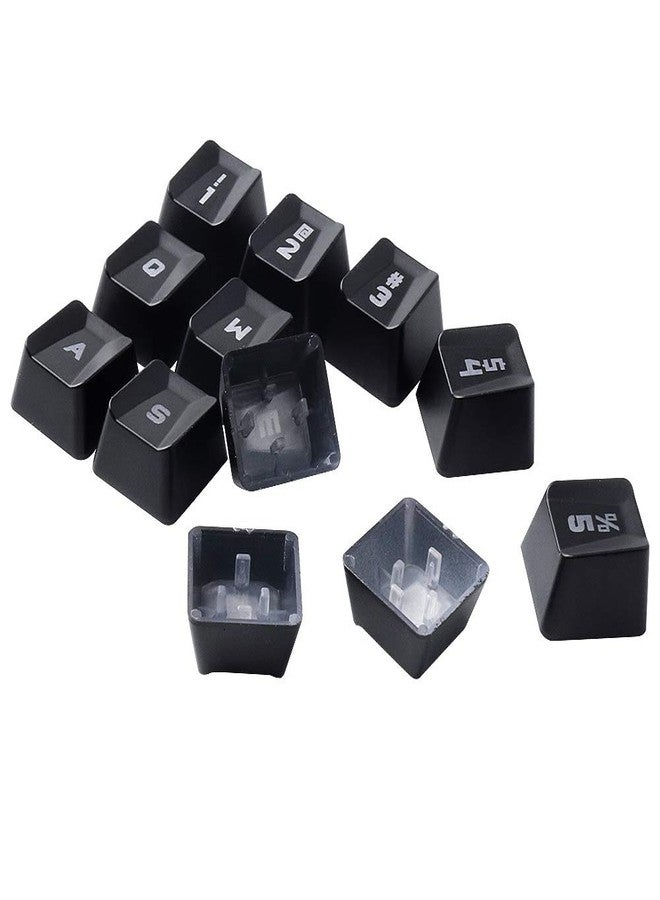 HUYUN أغطية مفاتيح الألعاب HUYUN للأداء بديل لمفتاح Romer-G لوجيتك G310 G413 G613 G810 K840 G910 لوحة مفاتيح ميكانيكية (أسود 12 مفتاح)  - Image 4