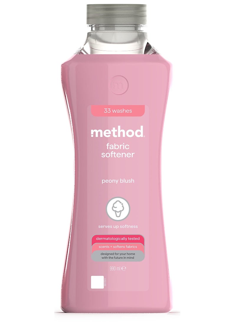 ميثود منعم الأقمشة برائحة الفاوانيا الوردية، 33 غسلة، 990 مل