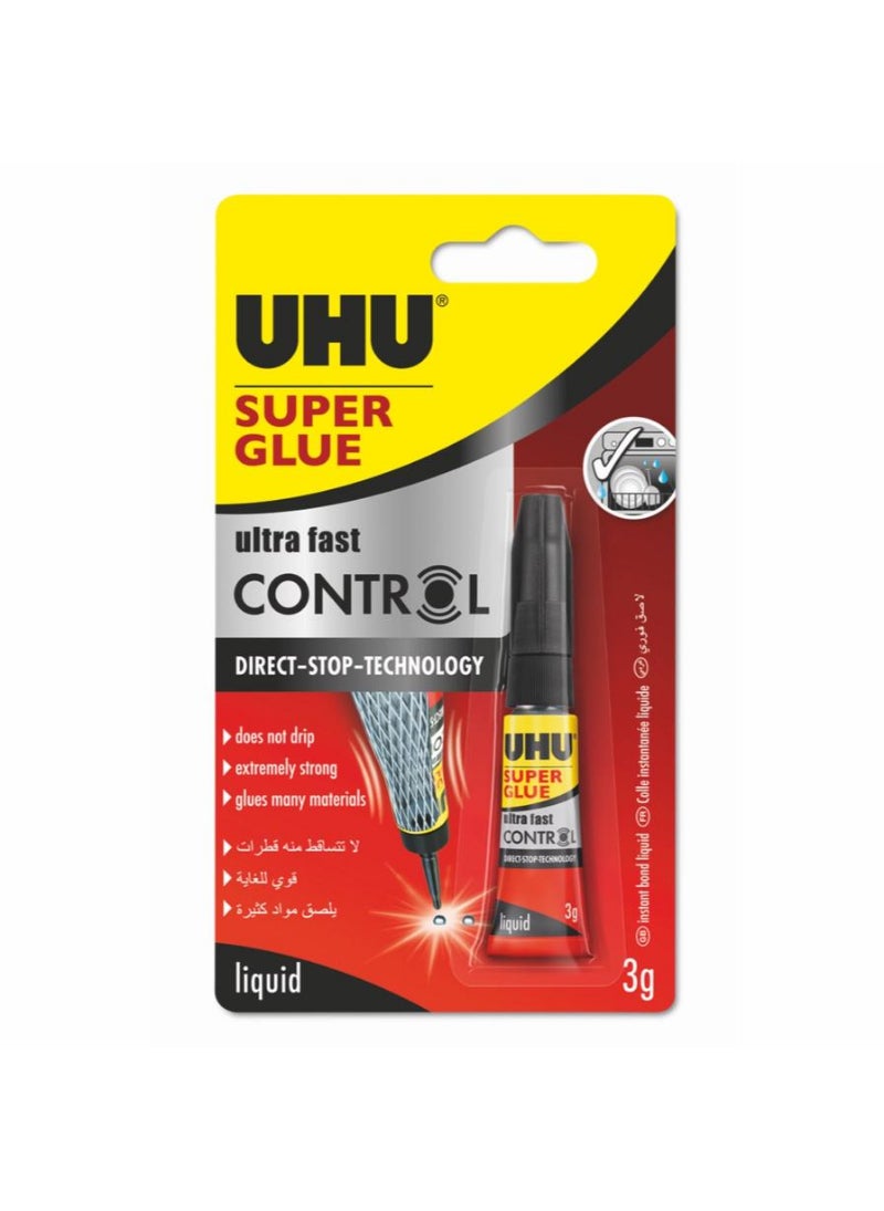 UHU غراء UHU سوبر جلو تحكم أنبوب 3 جرام