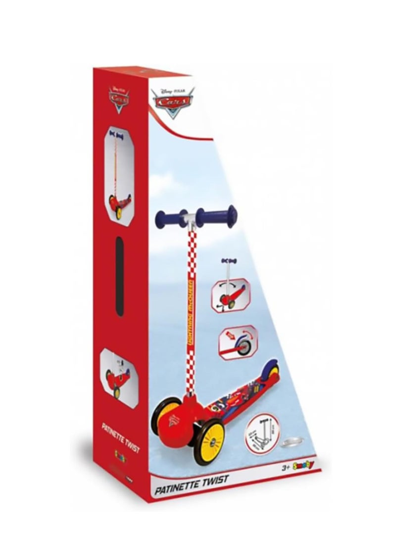 Smoby Disney Cars 3-Wheeled Twist Scooter - Image 2