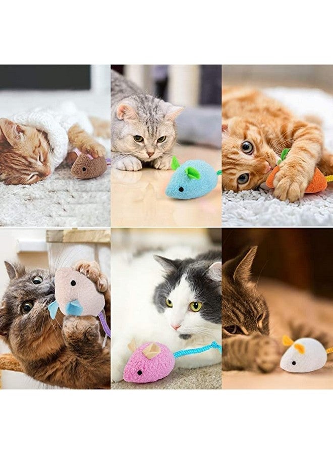 Generic Mouse Toy - 6 Pieces Cats Mouse Plush Cat Toys Realistic Cute Kitten Mice Filled Polyfill Rat For Cat  - Image 5