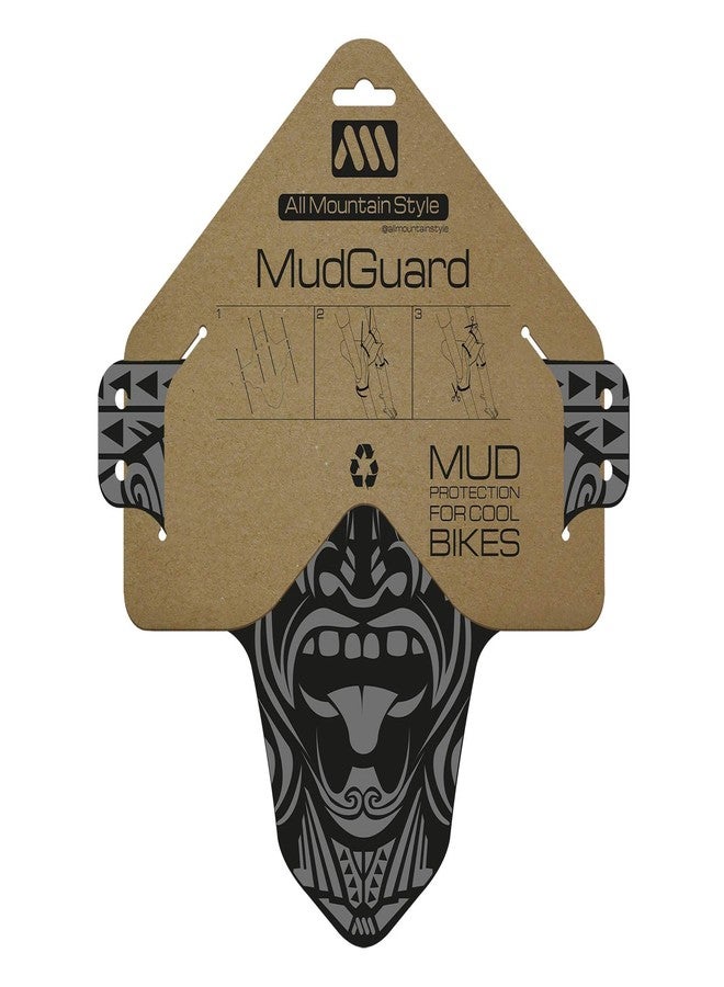 All Mountain Style Ams Front Mudguard - Fits 26’’,27.5’’,29’’, Grey/Maori - Image 2