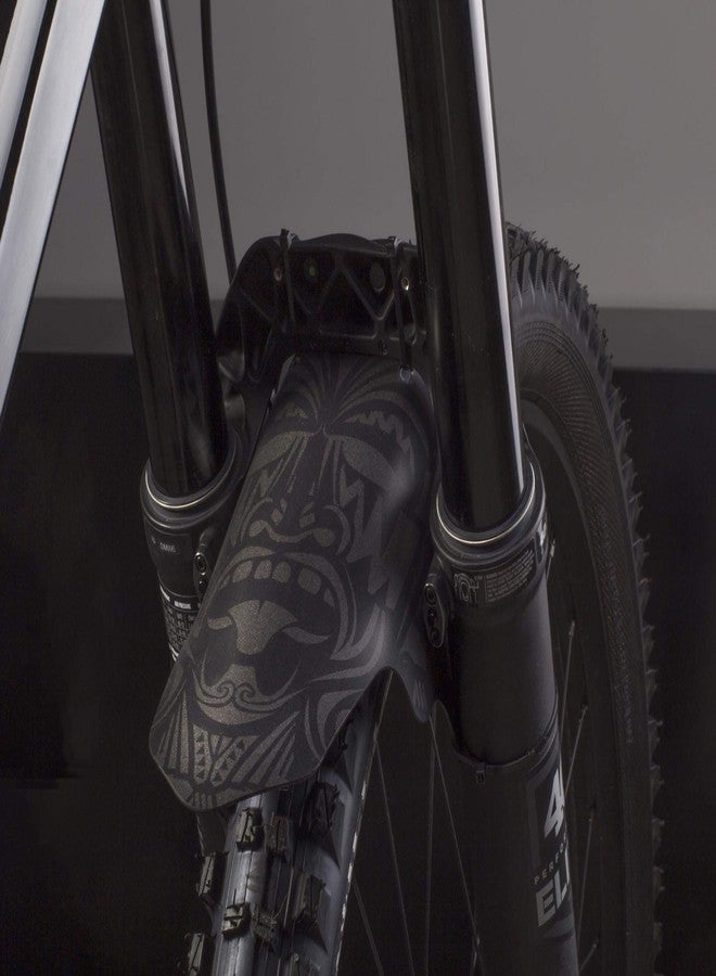 All Mountain Style Ams Front Mudguard - Fits 26’’,27.5’’,29’’, Grey/Maori - Image 4