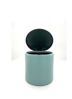 SYOSI Desktop Trash Can, Plastic Desktop Mini Waste Trash Bin Creative Cute Home Office Small Table Trash Can Desktop Flip Dustbin Garbage Box with Bins Storage Box Sundries Storage Bins  - Image 1