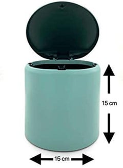 SYOSI Desktop Trash Can, Plastic Desktop Mini Waste Trash Bin Creative Cute Home Office Small Table Trash Can Desktop Flip Dustbin Garbage Box with Bins Storage Box Sundries Storage Bins  - Image 2