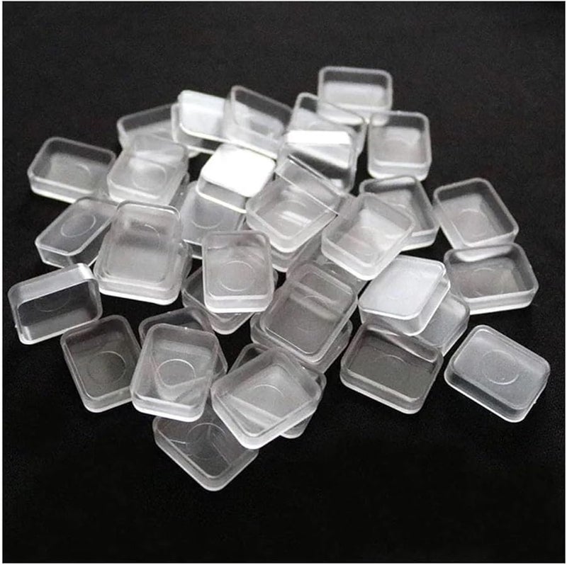 300pcs 1ml Clear Empty Watercolor Paint Pans Rounded Corner Rectangle White Pigment Pans - Image 2