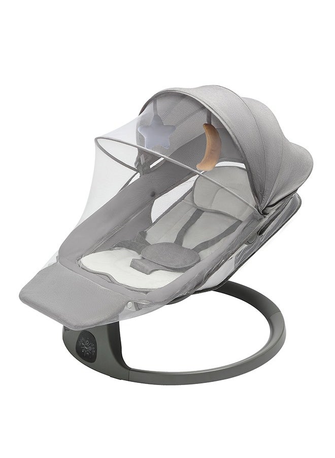 XiuWoo Multi-Functional Baby Swing Bassinet With Remote Control And Toys Electric Baby Rocking Chair Remote Control Swing With 5 Speeds, Footrest, Music Playing, Mosquito Net, Sunshade And Hanging Toys For Entertainment  - Image 3