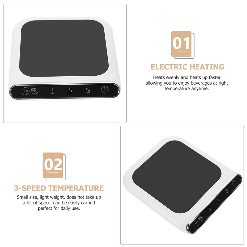 Adjustable Temperature Coffee Cup Warmer Compatible with Milk Box Mugs Energy Saving Beverage Heater - Image 5