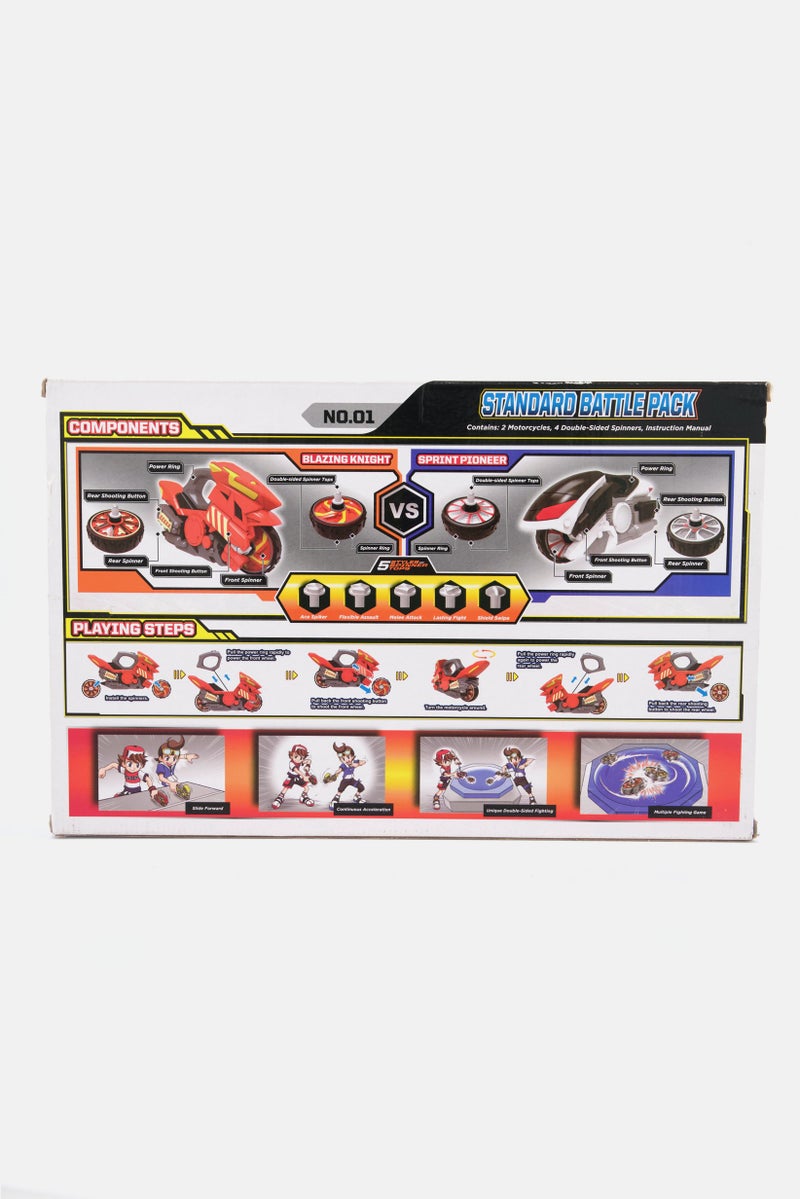 Hyperion Spin Fighter  Blazing Knight vs Sprint Pioneer  Battle Pack, Red Combo - Image 3