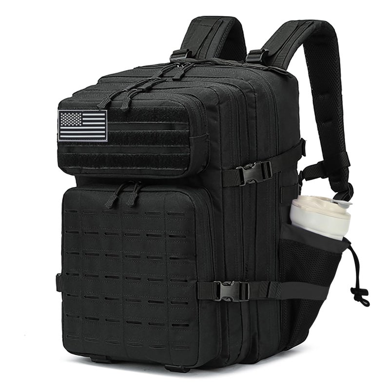 W WINTMING Military Tactical Backpack 45L/25L 3 Day Assault Pack Molle Daypack Hiking Backpack for Men and Women - Image 1