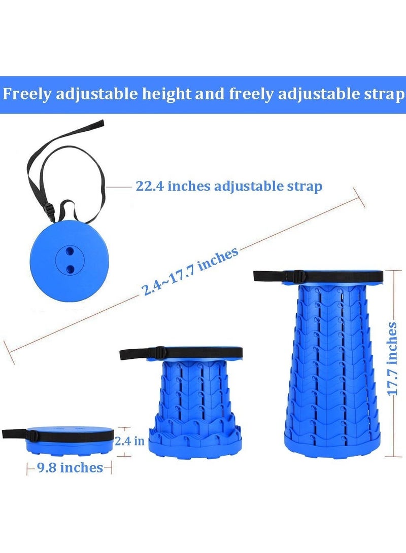 ثمانية فيبيهاوس كرسي قابل للطي مُحسّن للبالغين، كرسي تخييم محمول قابل للطي والسحب، يتحمل وزن 400 رطل للصيد في الهواء الطلق والمشي لمسافات طويلة والبستنة والسفر والشواء - Image 2