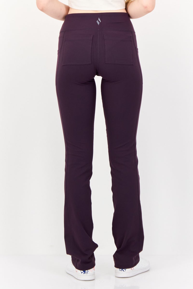 SKECHERS Women Sportswear Fit Walking Pants, Purple - Image 4