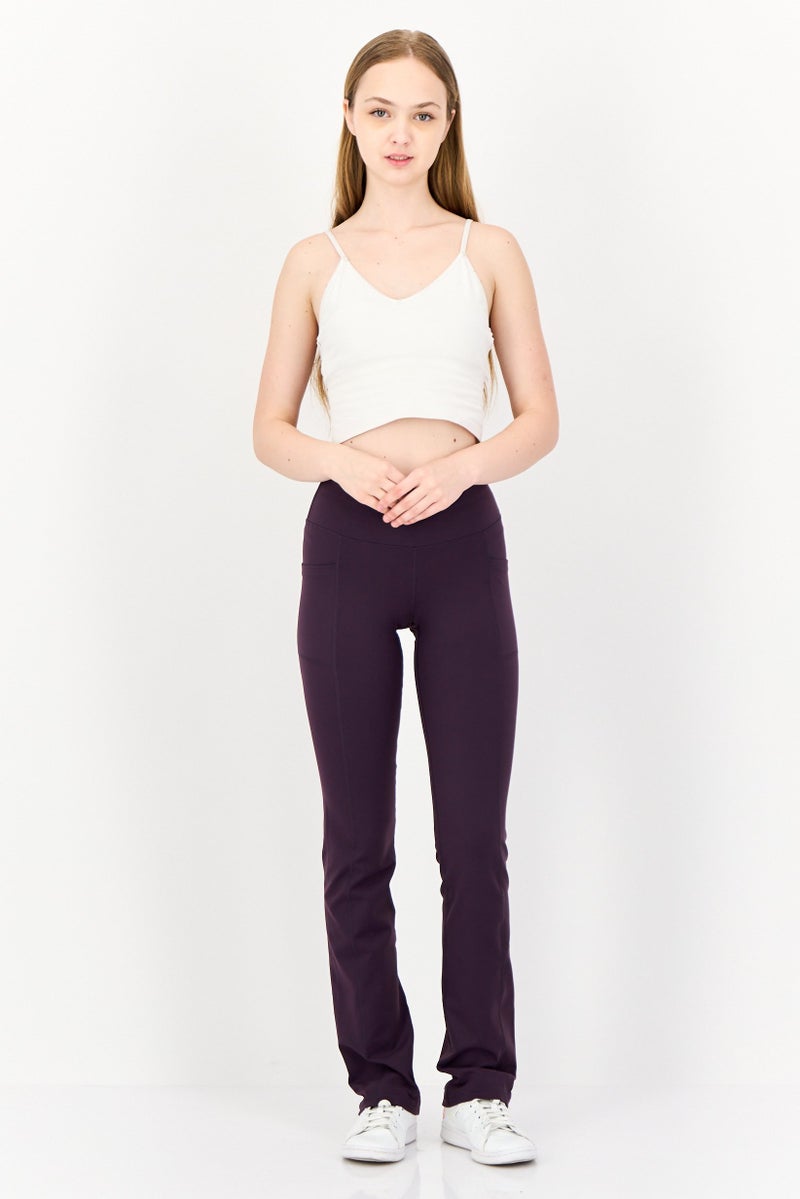 SKECHERS Women Sportswear Fit Walking Pants, Purple - Image 3