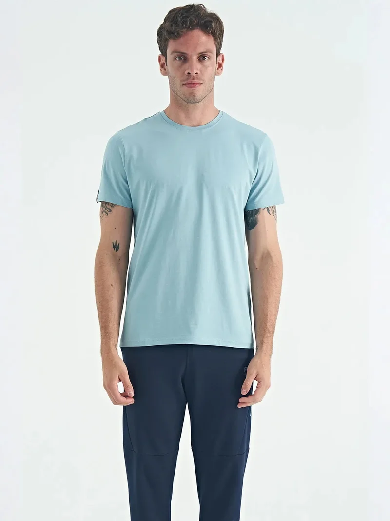 تومي لايف TOMMY Men's Cotton Elastane Crew Neck T-Shirt