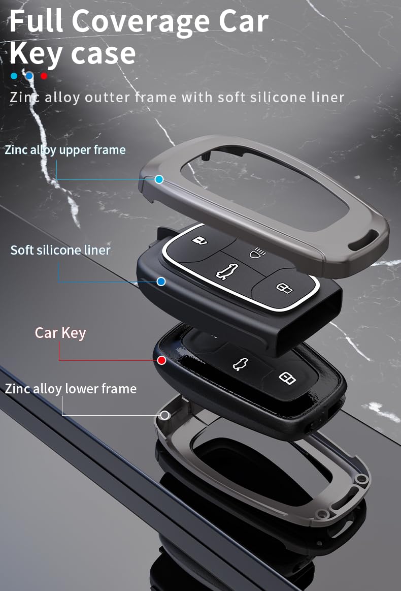 CONTACTS غطاء مفتاح السيارة من كونتاكتس متوافق مع تاتا - يناسب نكسون، هارير، ألتروز، تياغو، تيغور، سافاري والمزيد - Image 4