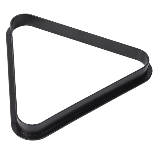 GSE Games & Sports Expert Black Plastic Billiard 8-Ball Triangle Racks or 9-Ball Diamond Pool Ball Racks Fit Standard 2-1/4" Billiard Pool Balls (8 Ball Triangle) - Image 1